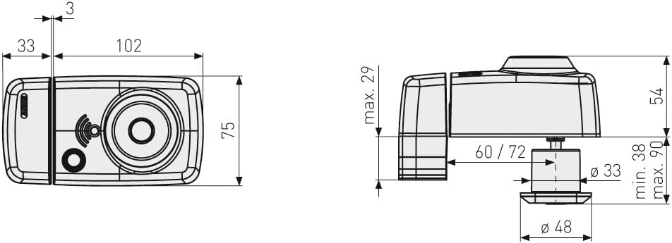 ABUS Tür-Zusatzschloss 7025 mit beidseitigem Zylinder, silber, 53272 Metall EK Silber, Metall EK Sil