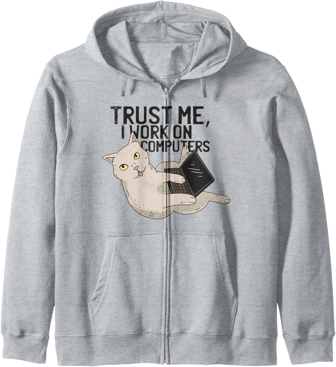 Katze Cat - Trust me, I work on Computers Kapuzenjacke