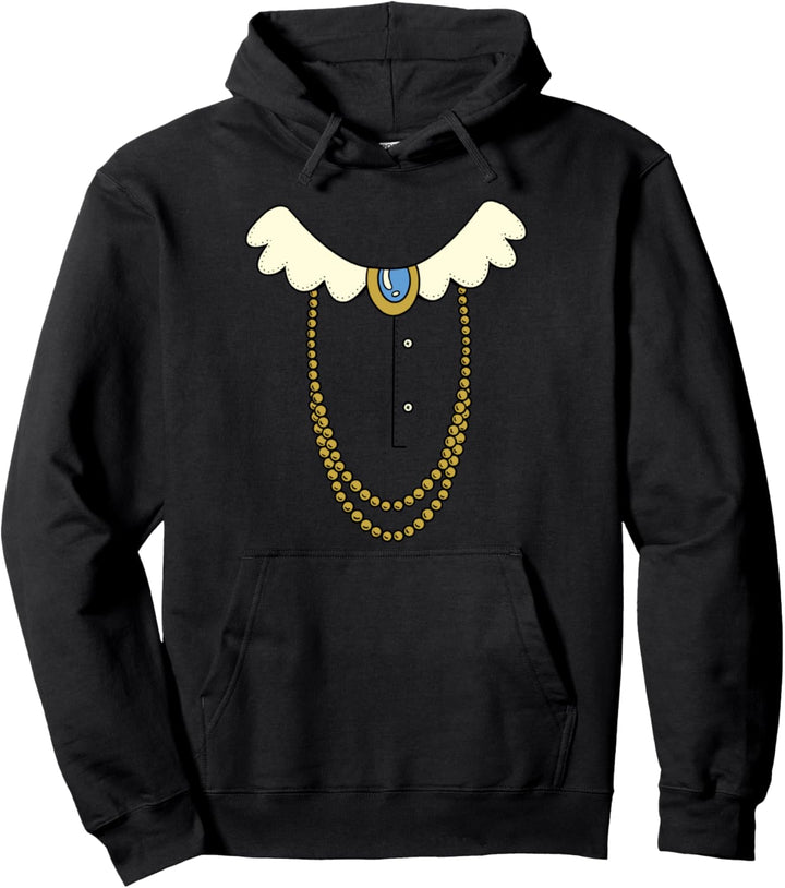 Alte Dame Kirchenkostüm Vintage Fliege Brosche Perlen Pullover Hoodie