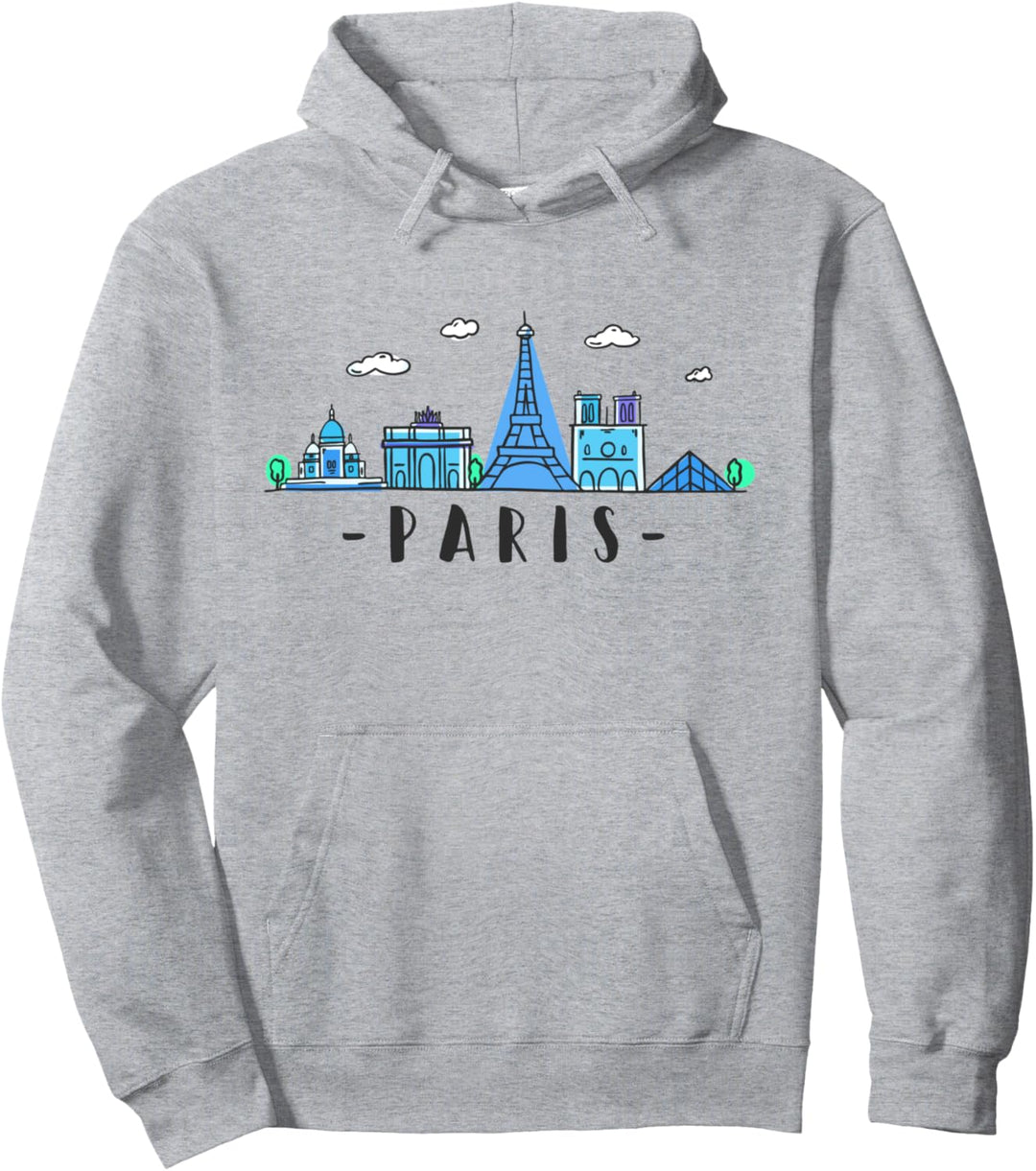 Paris Skyline Frankreich Eiffenturm Souvenir Geschenk Pullover Hoodie