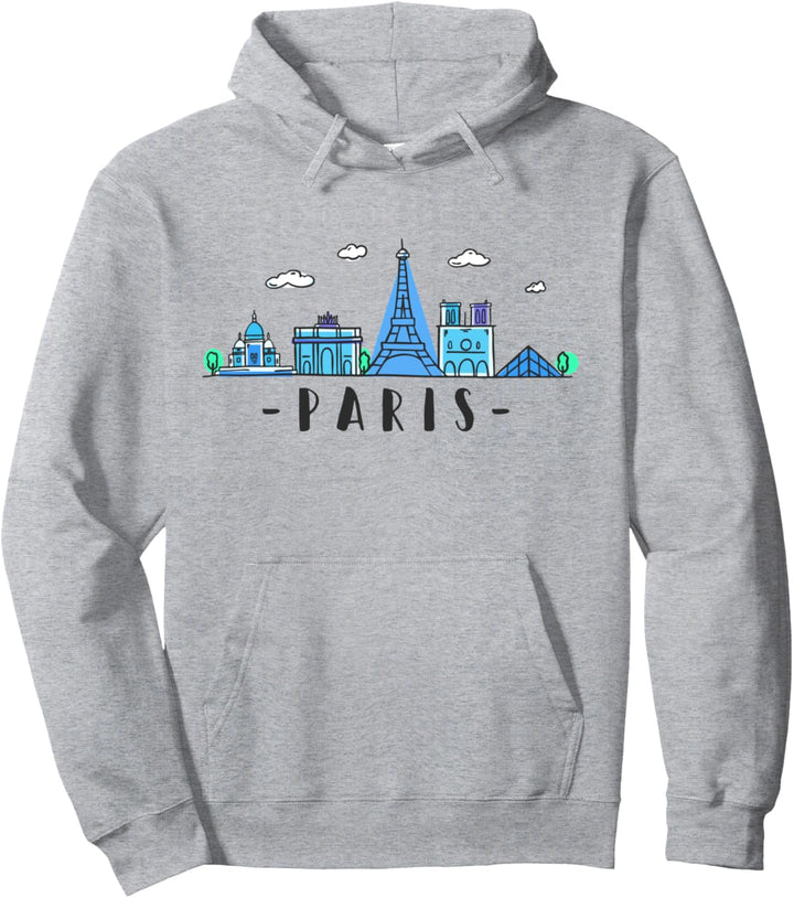 Paris Skyline Frankreich Eiffenturm Souvenir Geschenk Pullover Hoodie