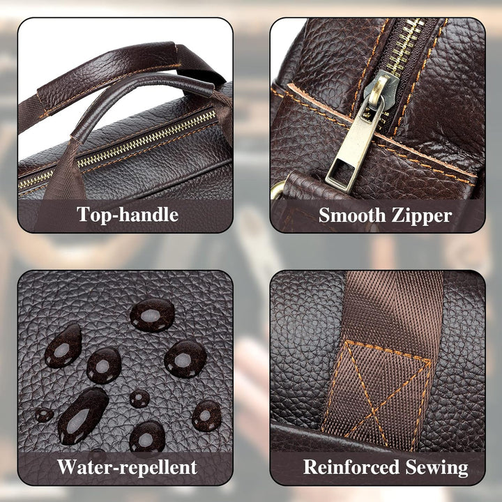 BAGZY Laptoptasche 15.6 Zoll Aktentasche Herren Umhängetasche Geschenk für Männer Handtasche für Mä