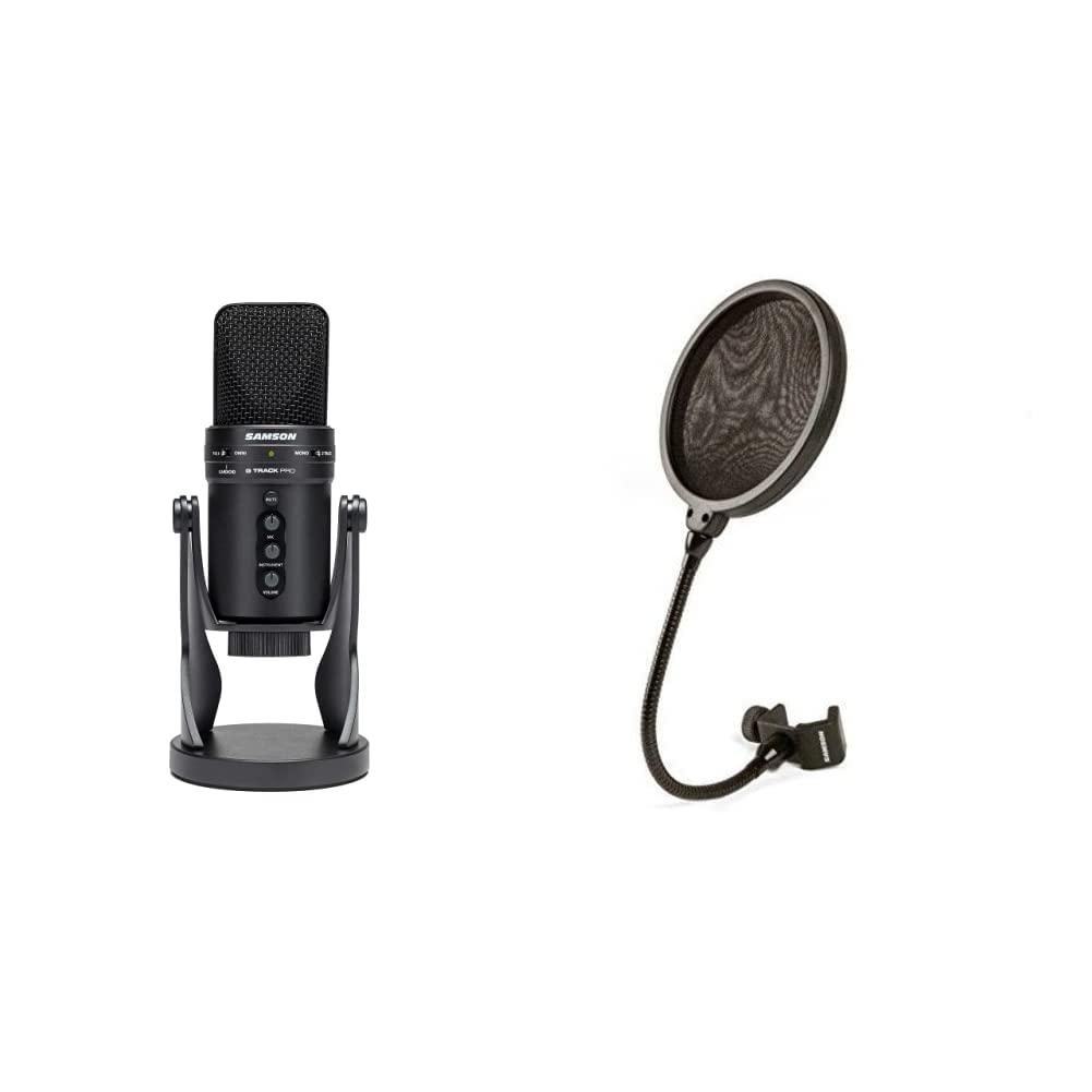 Samson G-Track Pro USB-Mikrofon & PS04 Popschutz Bundle mit Popschutz, Bundle mit Popschutz