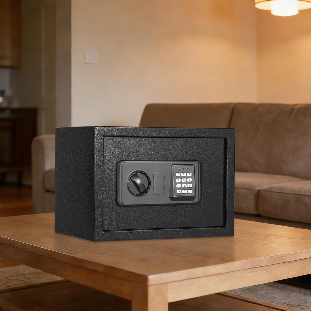 Garvee 22L Safe Tresor mit Zahlencode, Schlüssel &amp;Feuerfester Tasche Tresor | für Zuhause / Hotel, A