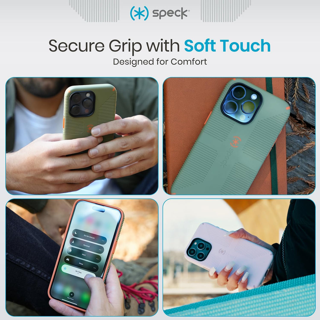 Speck iPhone 15 Hülle - Gebaut für MagSafe, Fallschutzgriff - für iPhone 15 iPhone 14 & iPhone 13 -