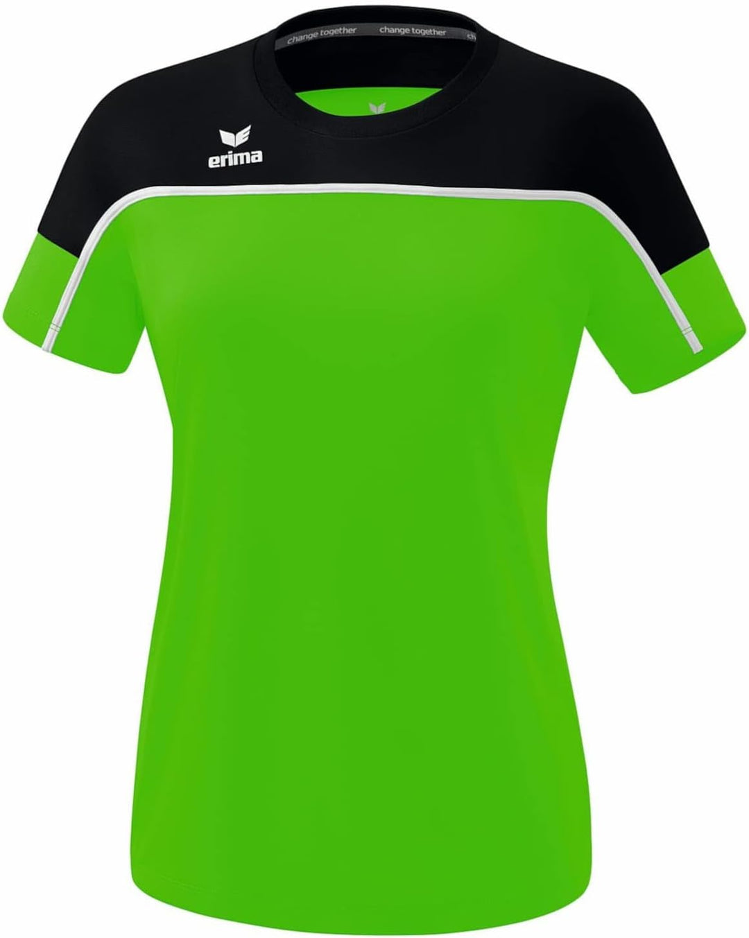 Erima Damen "CHANGE by erima" funktionelles T-Shirt 42 Green/Schwarz/Weiss, 42 Green/Schwarz/Weiss