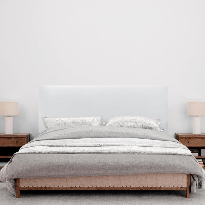 DHOME Kopfteil aus Kunstleder oder Stoff AQUALINE Glattes gepolstertes Kopfteil Luxusbett Kopfteil (