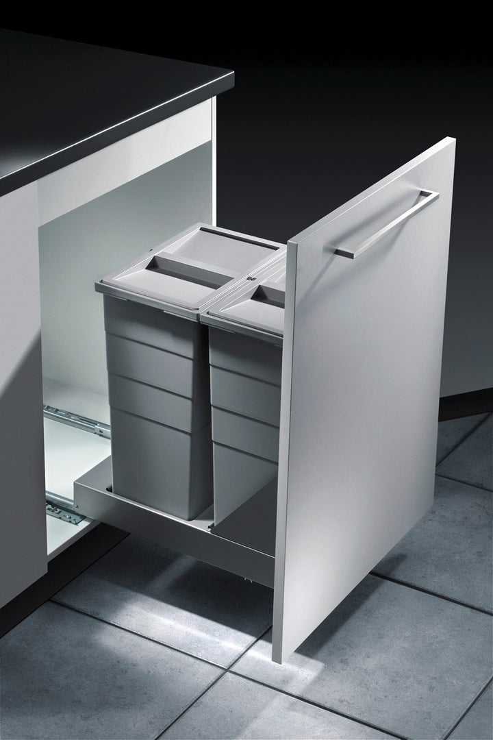 Hailo Abfallsammler Bottom-Mount 2x 29 Liter Mülleimer Abfalleimer Abfallsystem