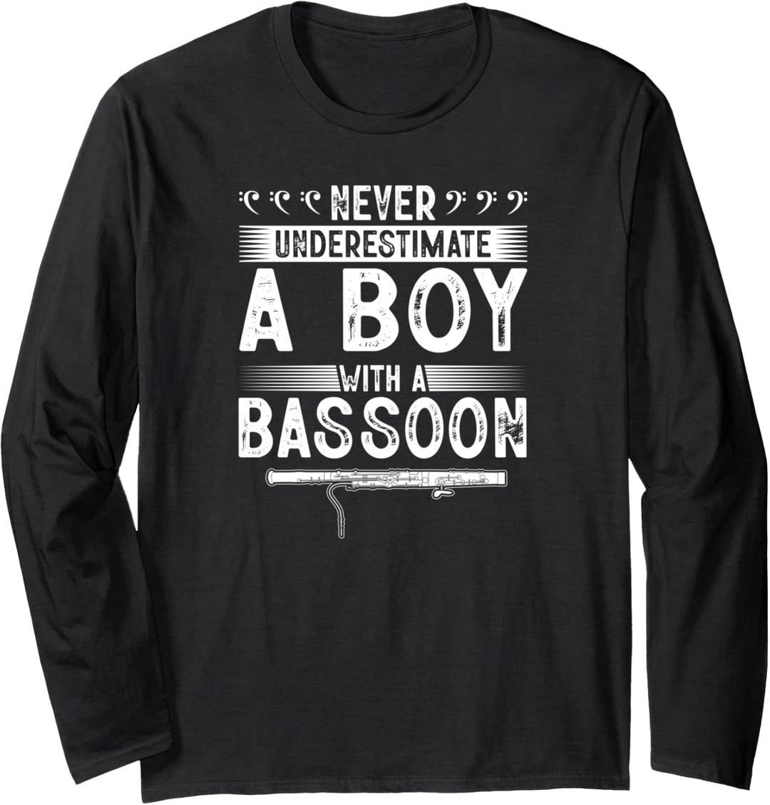 Unterschätze Niemals Jungen Fagott Langarmshirt