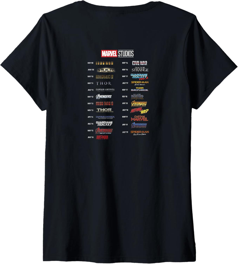 Marvel Studios MORE THAN A FAN 10th Anniversary T-Shirt mit V-Ausschnitt