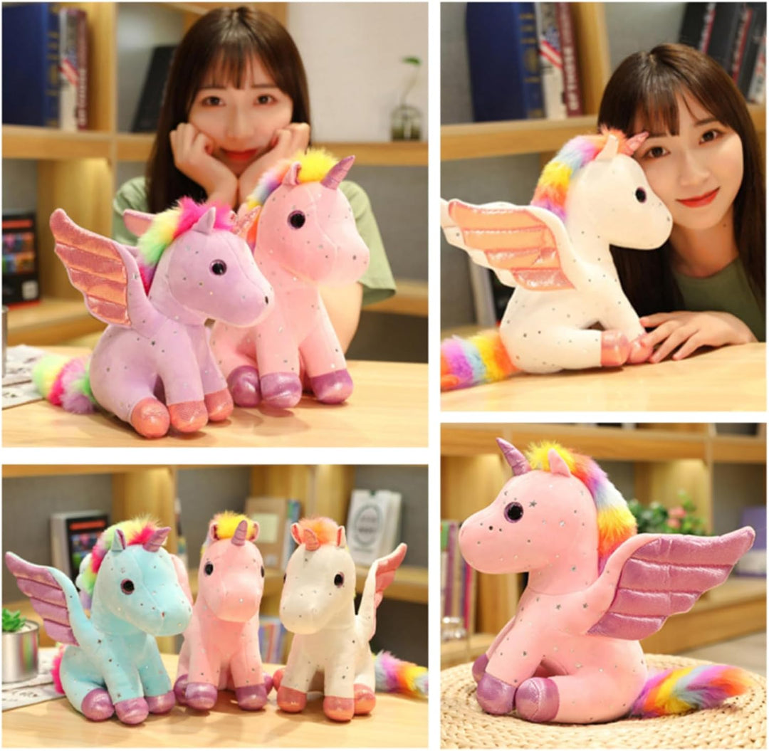 Trayosin 20/28cm Kuscheltier Einhorn Plüschtier für Mädchen,Niedliches Plüschtier Geschenk für 3-8 J