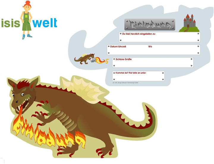 Partyset Ritter & Drache 61 tlg.