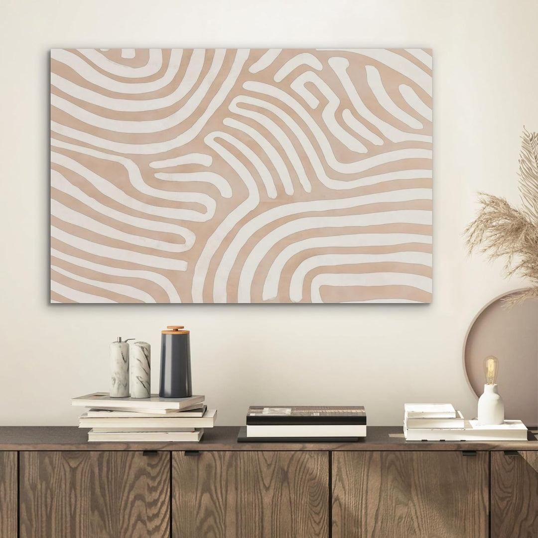 MuchoWow© Wandbilder Akustikpaneele 70x50 cm Filz Deko Wohnung Bild Wohnzimmer Wandpaneele Schallabs