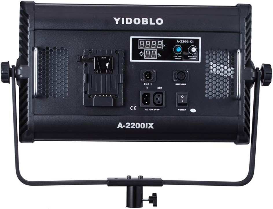 YIDOBLO A-2200IIX 70W Einstellbares zweifarbiges CRI 96+ LCD-Display Studio Soft Video Light Panel 3