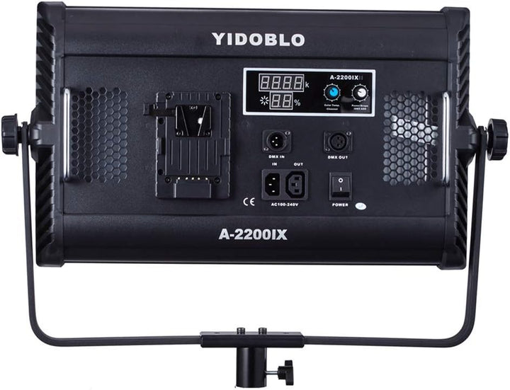 YIDOBLO A-2200IIX 70W Einstellbares zweifarbiges CRI 96+ LCD-Display Studio Soft Video Light Panel 3
