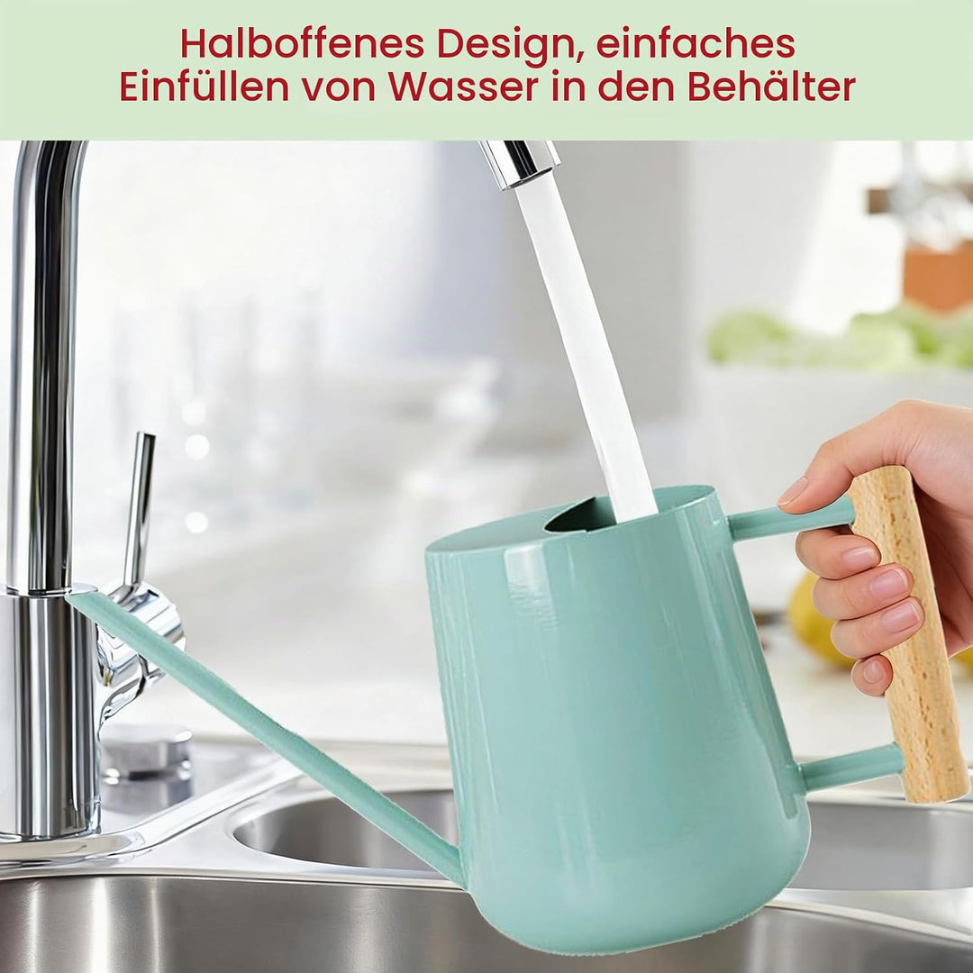 1L Giesskanne Zimmerpflanzen, (1000 ml) 35 Oz Metall Edelstahl Klein Giesskanne mit Langem Auslauf u