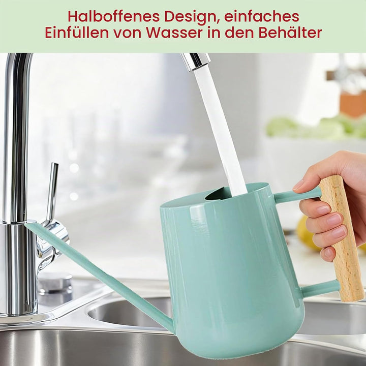 1L Giesskanne Zimmerpflanzen, (1000 ml) 35 Oz Metall Edelstahl Klein Giesskanne mit Langem Auslauf u