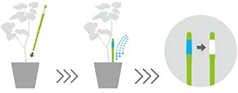 SUS tee Giessanzeiger für Pflanzen (5er Set) - SAGT Ihnen, wann Sie giessen müssen (Gross, Weiss) Gr