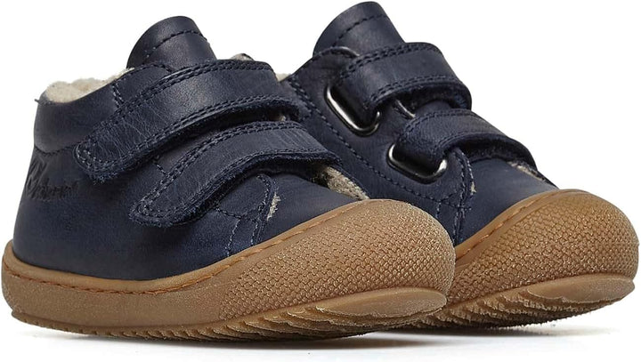 Naturino Racoon VL-Lauflernschuhe mit Wollfutter 18 EU Blau, 18 EU Blau