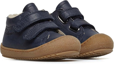 Naturino Racoon VL-Lauflernschuhe mit Wollfutter 18 EU Blau, 18 EU Blau
