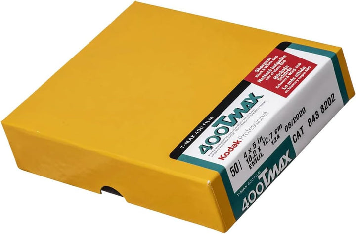 Kodak T-Max 400 10,2 (4 Zoll) x 12,7 cm (5 Zoll) Schwarz-/Weiss Negativ-Filme (50 Blatt)