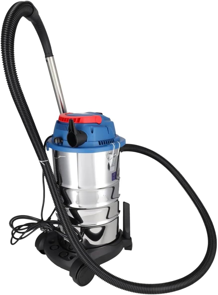 Dedra Nass- und Trockensauger mit Rüttelfilter, 1600 W, 30 l Behälter, Teleskop-Metallrohr, Saugleis