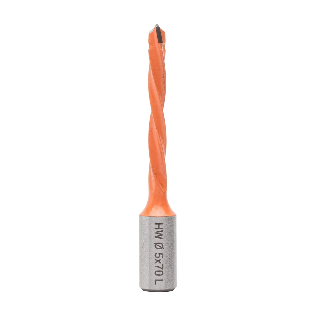 ENT 22321 Dübelbohrer HW, Schaft (S) 10 mm, Durchmesser (D) 5 mm, NL 43 mm, SL 20 mm, L 70 mm, Links