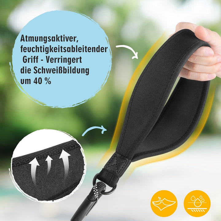 Aystkniet Bungee Schleppleine für Hunde 3M 5M 9M 10M 15M 20M 30M, Schockabsorbierende Hundeleine mit