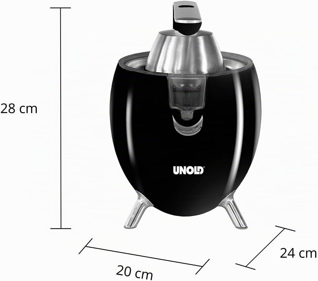UNOLD 78135 Zitruspresse Power Juicy, für grosse und kleine Zitrusfrüchte, 300W Motor für perfekte S