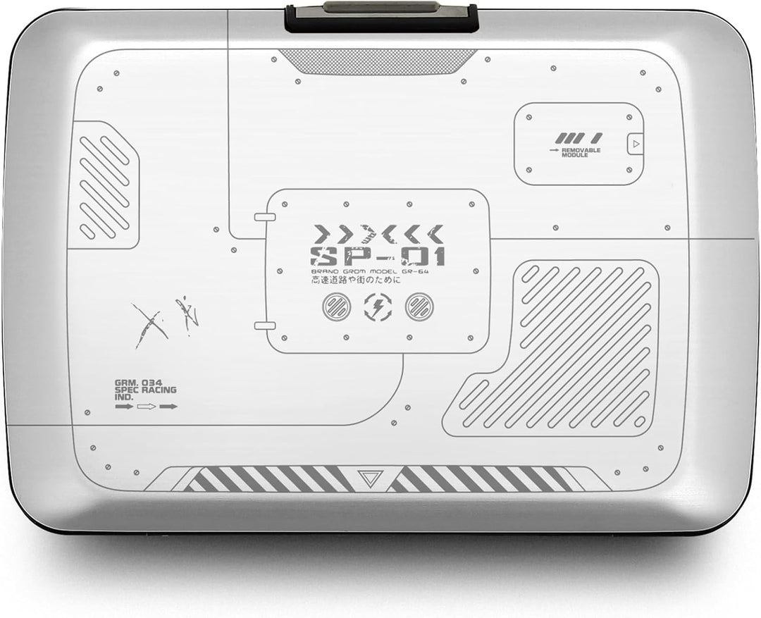 ÖGON Aluminium Geldbörse Smart Case V2 - Einfache Lagerung - Metallverschluss - Kartenetui mit RFID-