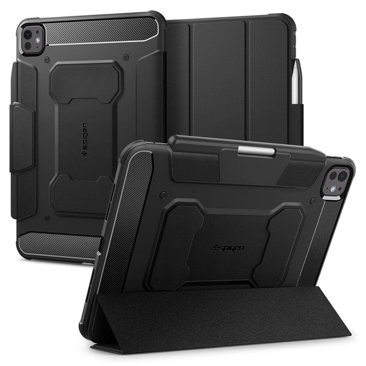Spigen Rugged Armor Pro Hülle für iPad Pro 11 Zoll M5 (2025) / M4 (2024) Chip Robustes Case Auto Sch