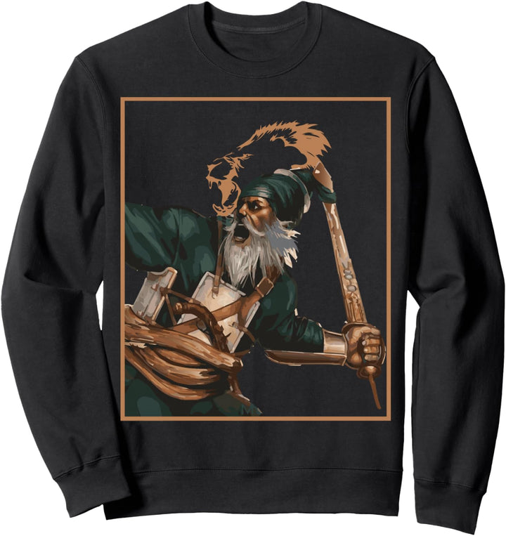Sikh Martyr Baba Deep Singh Shahid Khanda Lion Sweatshirt