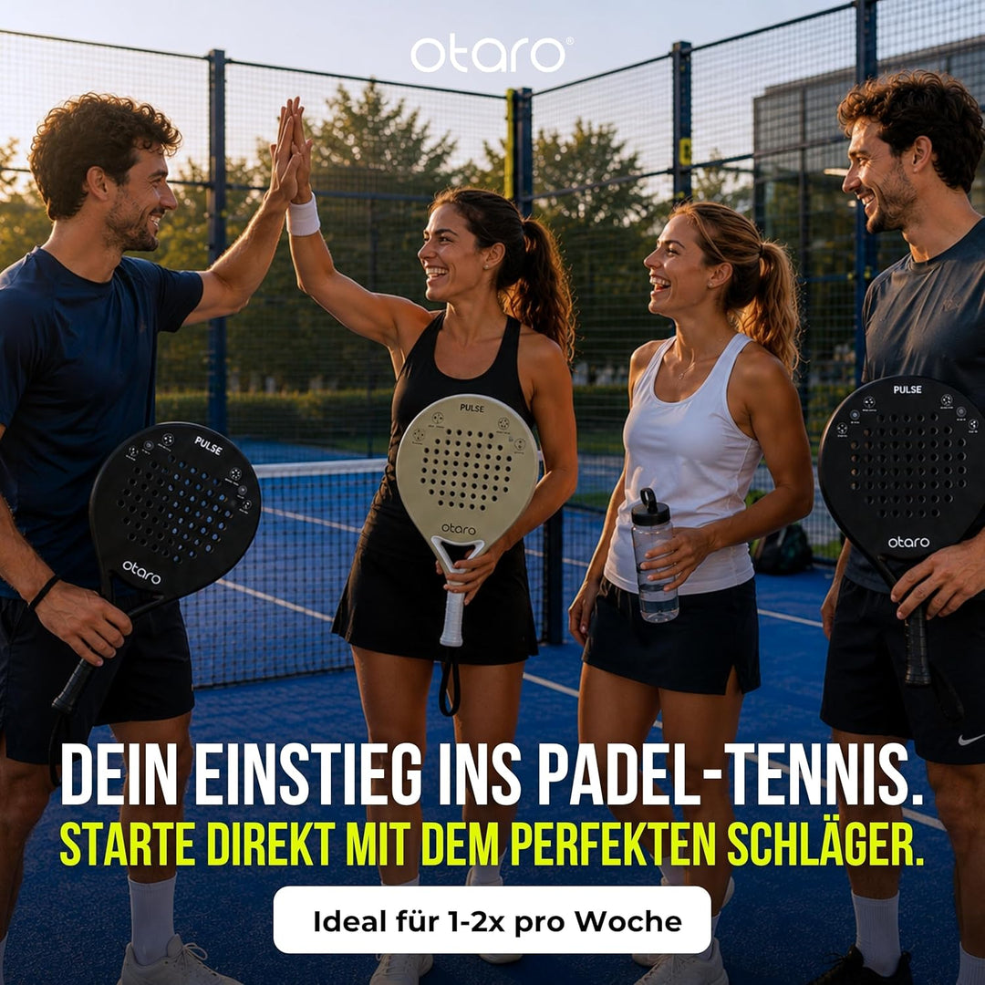 OTARO Padelschläger für Anfänger & Fortgeschrittene | Ultraleicht & ausbalanciert | Padel Schläger C