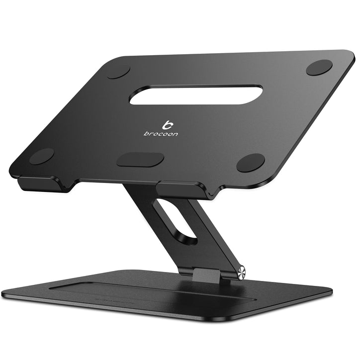 brocoon Laptop-Ständer, verstellbarer Laptop-MacBook-Ständer für Schreibtisch, ergonomischer Alumini