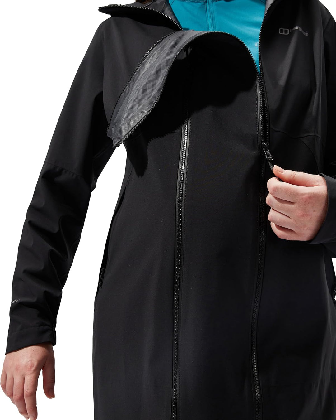 Berghaus Damen Annaside Maternity Waterproof 2in1 Jacket 44 Schwarz, 44 Schwarz
