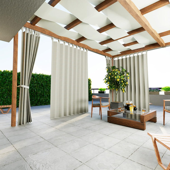 Byour3 - Balkon Markise Mit Stoffträgern Fallen Lassen Wasserdicht Anti-Schimmel Verdunkelungs Sonne