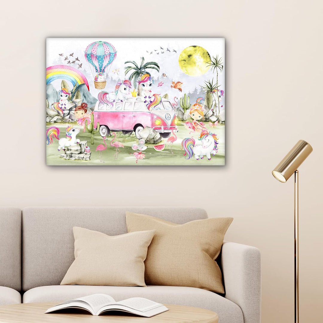 MuchoWow© Leinwände 70x50 cm Wall Decoration Bilder Kinderzimmer Mädchen Pictures Canvas Painting Wa