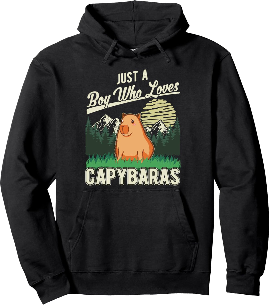 Capybara Junge Wasserschwein Capibara Pullover Hoodie