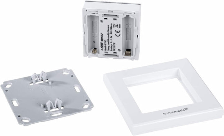 Homematic IP Smart Home 3er-Set Temperatur- und Luftfeuchtigkeitssensor mit Display – innen, steuert