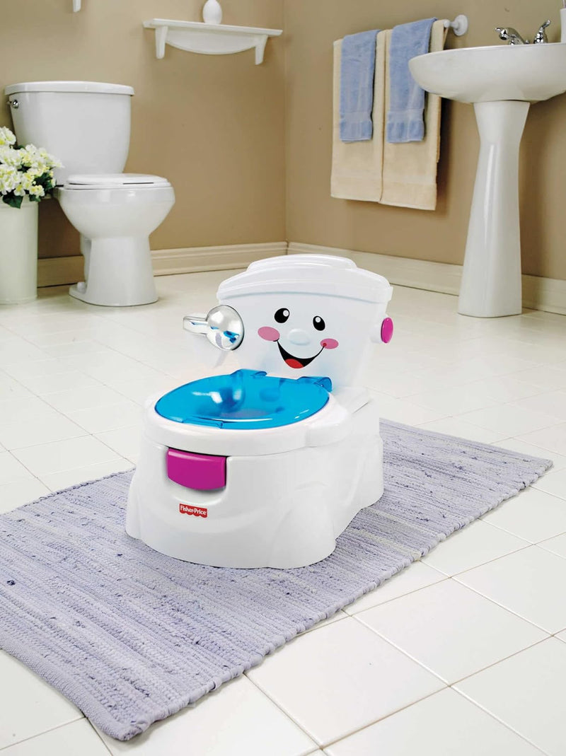 Fisher-Price P4326 - Meine erste Toilette, Töpfchen, mit Geräuschen und Musik, für Kleinkinder meine