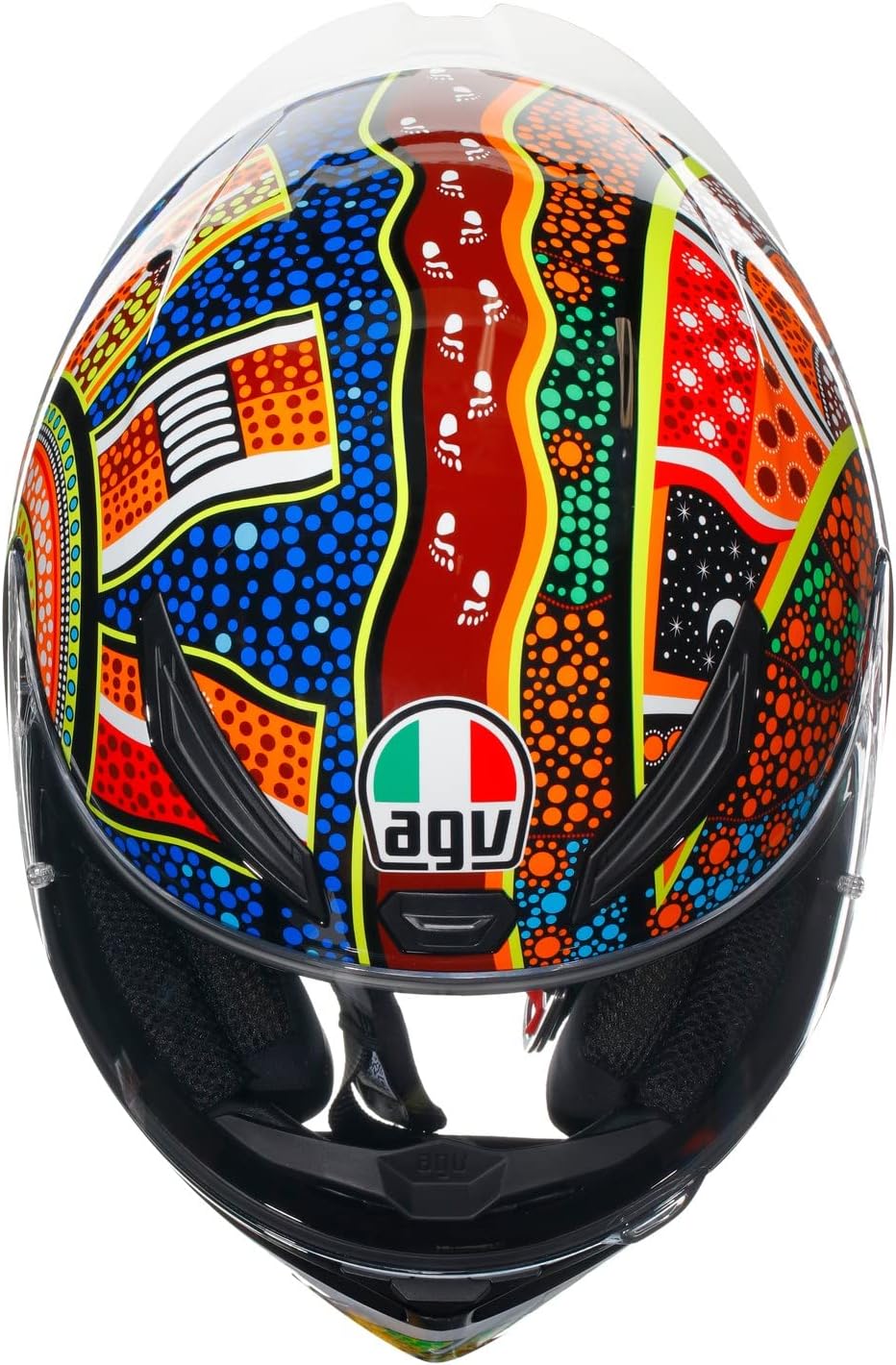 AGV K1 S Dreamtime Integralhelm (weiss/blau/rot/gelb) S (55), S (55)