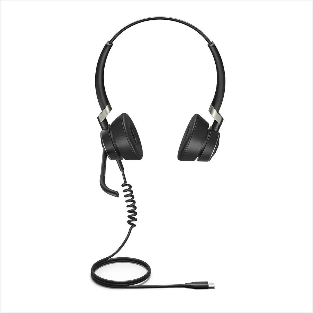 Jabra Engage 50 On-Ear Stereo Headset - Microsoft-zertifizierter digitaler Kopfhörer mit Kabel - pas