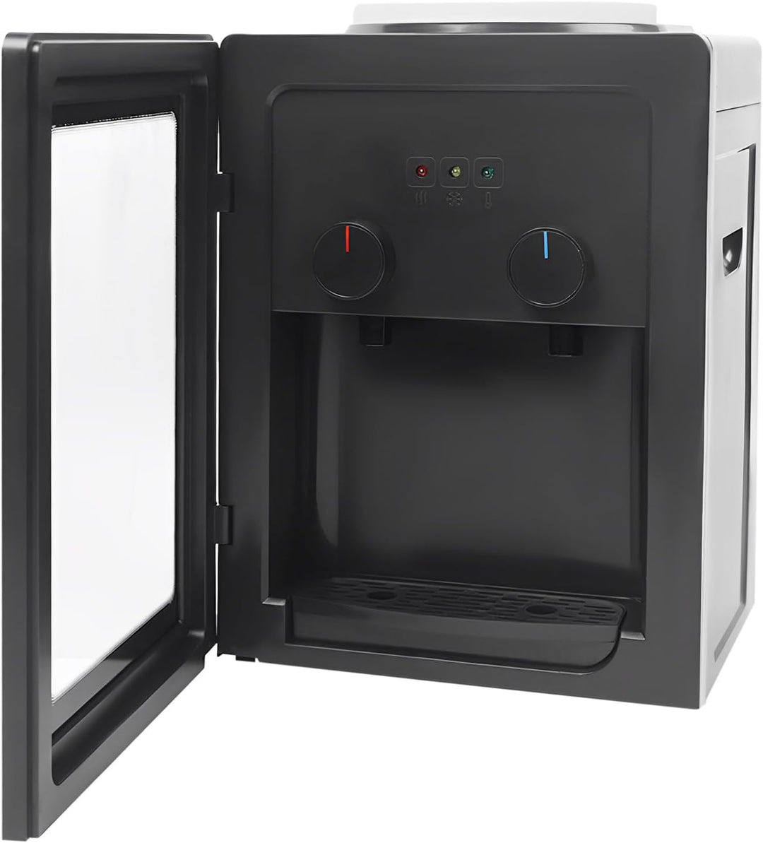 DAOHHFO Elektrischer Wasserspender Elektrischer Warm- und Kaltwasserspender für den Haushalt 550W 22