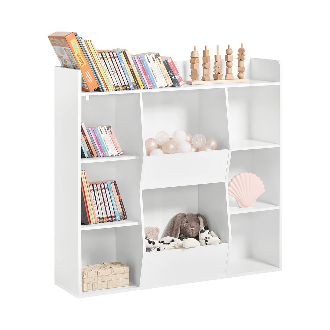 SoBuy Kinder Bücherregal Montessori Regal Kinderzimmer mit 8 Offenes Fach Kinderregal für Spielzeug