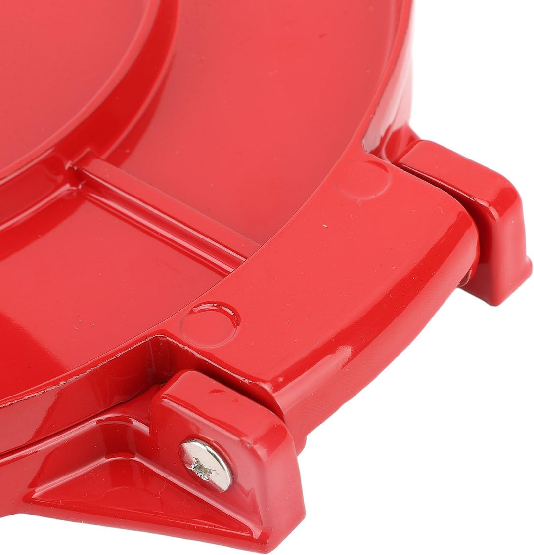 Manuelle Tortilla -Presse 10 Zoll, rote Aluminiumlegierung Mehl Tortilla Press mit gebogenem Griff F
