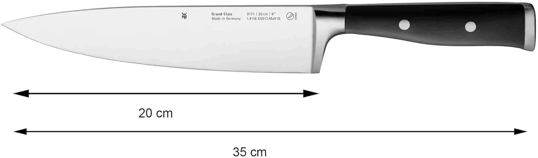 WMF Grand Class Messerset 3teilig, Made in Germany, 3 Messer geschmiedet, Küchenmesser, Performance