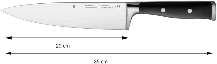 WMF Grand Class Kochmesser 35 cm, Made in Germany, Messer geschmiedet, Performance Cut, Spezialkling
