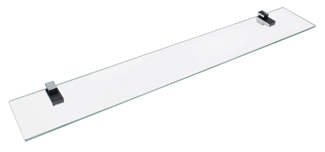 FACKELMANN Glasablage 80 cm/Wandregal für Badaccessoires/Masse (B x T): ca. 80 x 12 cm/Wandablage mi