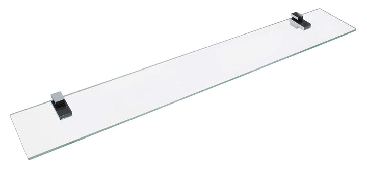 FACKELMANN Glasablage 80 cm/Wandregal für Badaccessoires/Masse (B x T): ca. 80 x 12 cm/Wandablage mi