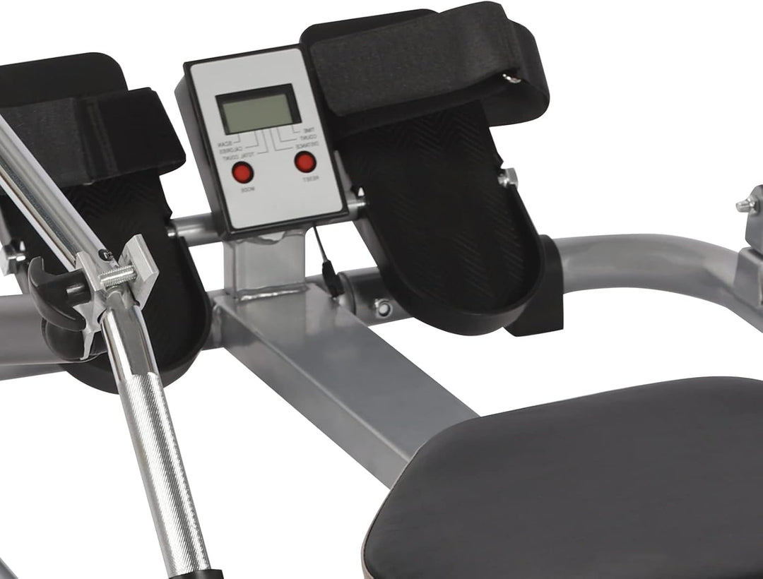 Rudergerät für Zuhause, Vertikale Aufbewahrung, Hydraulisches Fitness-Rudergerät, Verstellbarer Wide